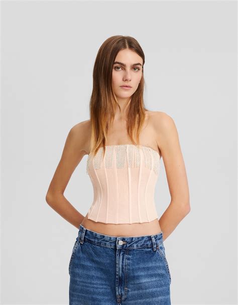 top corsetto bershka